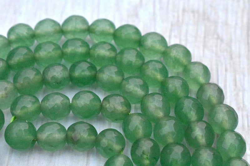 Green Aventurine Mala & Bracelet Set - 8mm Diamond Cut Beads - BrahmatellsStore