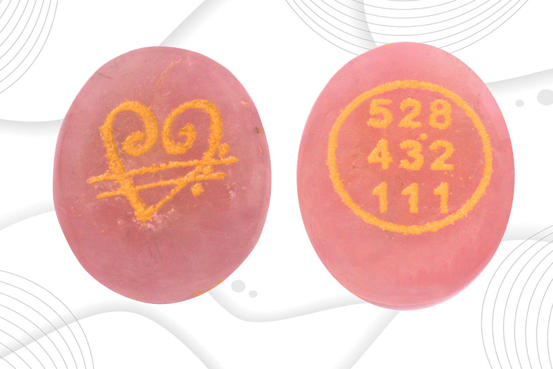 Green Aventurine With the Zibu Symbol & Rose Quartz Tumble - BrahmatellsStore