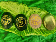 Green Aventurine with Zibu and Money Code, Rose Quartz & Pyrite Combo - BrahmatellsStore