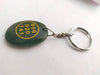 Green Jade Crystal Stone Money Switch Word Zibu Symbol Key Chain - BrahmatellsStore