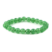 Green Jade Diamond Cut Bracelet - 8mm Beads for Reiki Healing - BrahmatellsStore
