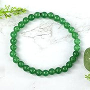 Green Jade Diamond Cut Bracelet - 8mm Beads for Reiki Healing - BrahmatellsStore