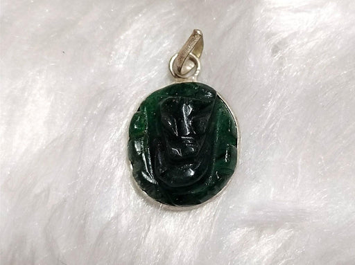 Green Jade Ganesha Healing Pendant for Serenity & Protection | Brahmatells - BrahmatellsStore