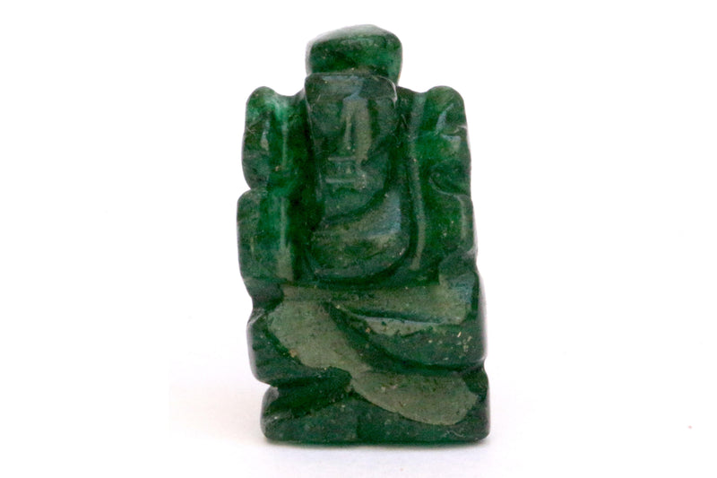Green Jade Ganesha Idol for Prosperity & Wisdom | Brahmatells - BrahmatellsStore