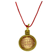 Guru Brihaspati (Jupiter) Graha Astadhatu Brass Yantra Locket for Pooja, Health, Wealth, Prosperity and Success - BrahmatellsStore
