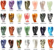 Hand Carved Gemstone Crystal Angel Figurines | Brahmatells - BrahmatellsStore