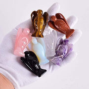 Hand Carved Gemstone Crystal Angel Figurines | Brahmatells - BrahmatellsStore