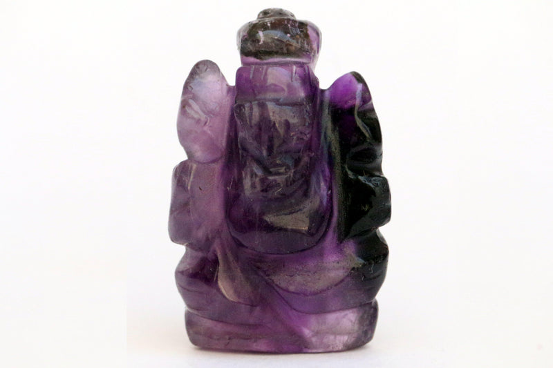 Handcarved Amethyst Ganesha Idol | Spiritual Prosperity | Brahmatells - BrahmatellsStore