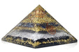 Handmade Citrine, Black Tourmaline & Red Carnelian Pyramid - BrahmatellsStore