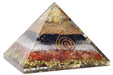 Handmade Citrine, Black Tourmaline & Red Carnelian Pyramid - BrahmatellsStore