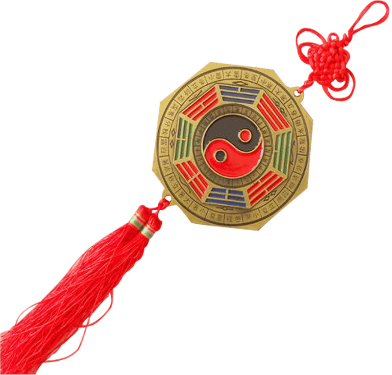 Hanging _Feng_Shui_pa kua mirror - BrahmatellsStore