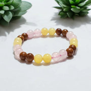 Happiness & Tranquility Gemstone Bracelet – Inner Peace & Balance - BrahmatellsStore