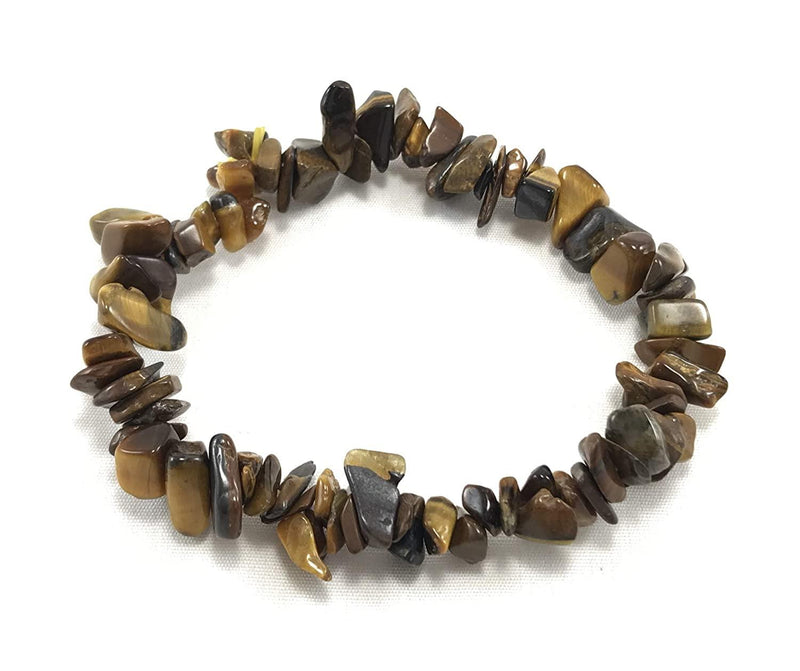 Harness Courage with Energized Tiger's Eye Chips Bracelet | Brahmatells - BrahmatellsStore