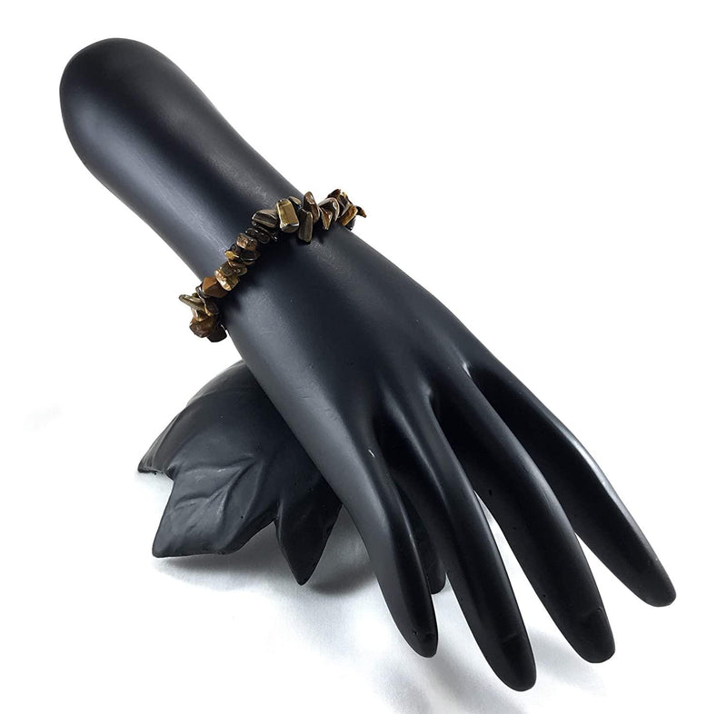 Harness Courage with Energized Tiger's Eye Chips Bracelet | Brahmatells - BrahmatellsStore