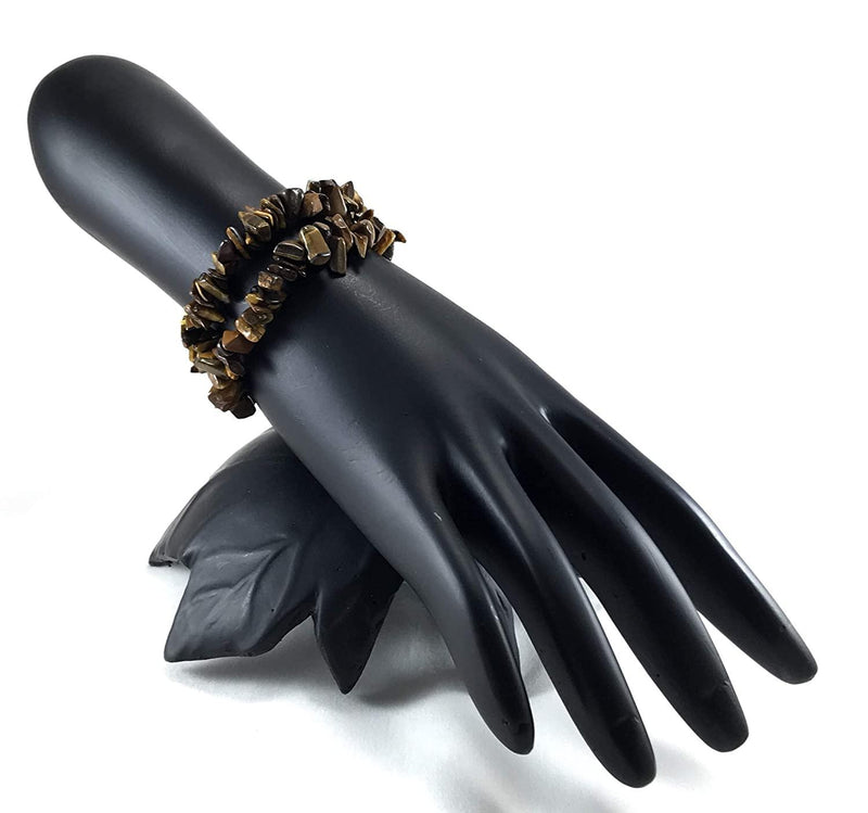 Harness Courage with Energized Tiger's Eye Chips Bracelet | Brahmatells - BrahmatellsStore