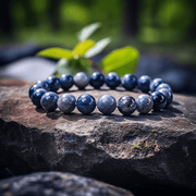 Hawk Eye Stone Bracelet 8mm: Mindfulness & Protection | Brahmatells - BrahmatellsStore