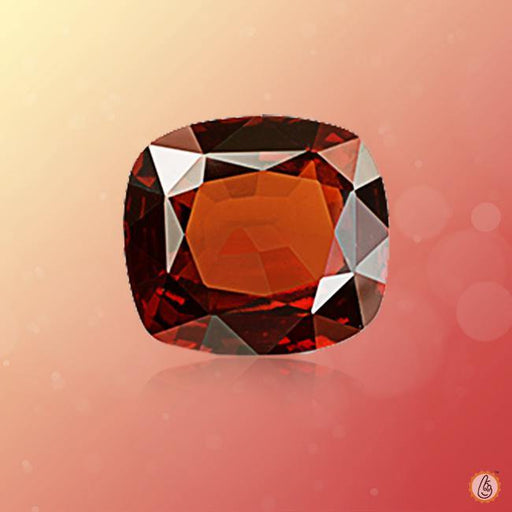 Hessonite Gomed dark-brown-cushion BTHG127GSM - BrahmatellsStore