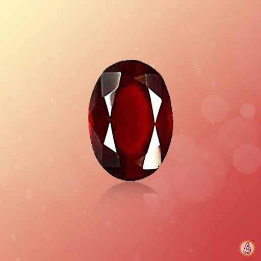 Hessonite Gomed dark-brown-oval BTHG126GSM - BrahmatellsStore