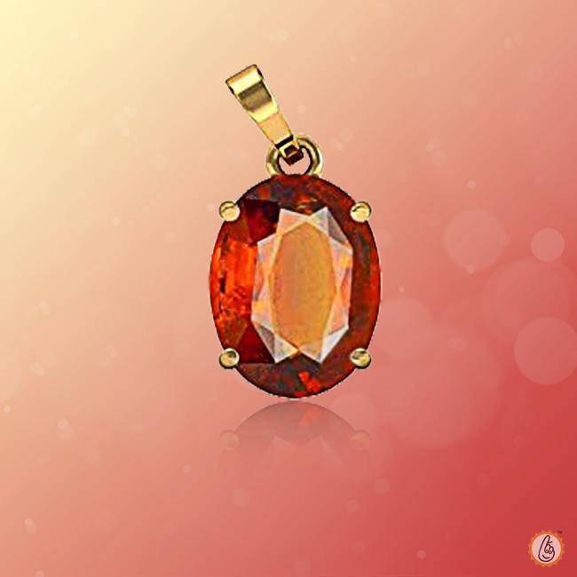 Hessonite Gomed Honey-Brown Pendant - Saturn's Gem | Brahmatells - BrahmatellsStore