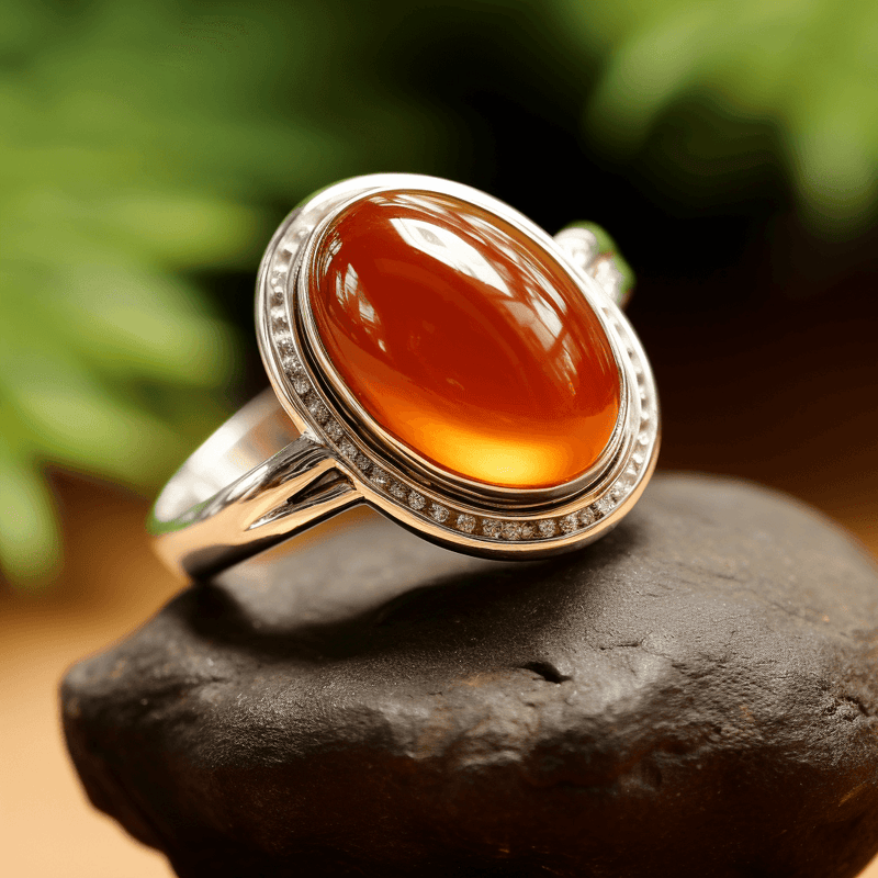Hessonite Gomed Honey-Brown Ring - Embrace Saturn's Strength | Brahmatells - BrahmatellsStore
