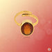 Hessonite Gomed Honey-Brown Ring - Saturn's Harmony | Brahmatells Astro Collection - BrahmatellsStore