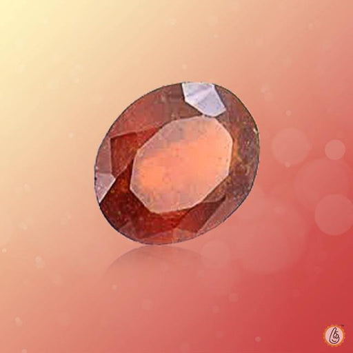 Hessonite Gomed light-brown-oval BTHG125GSM - BrahmatellsStore