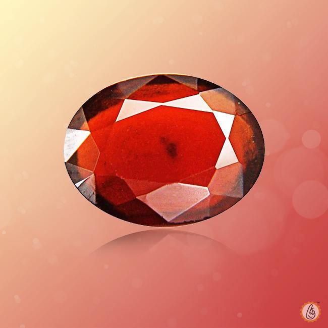 Hessonite Gomed reddish-brown BTHG109GSM - BrahmatellsStore