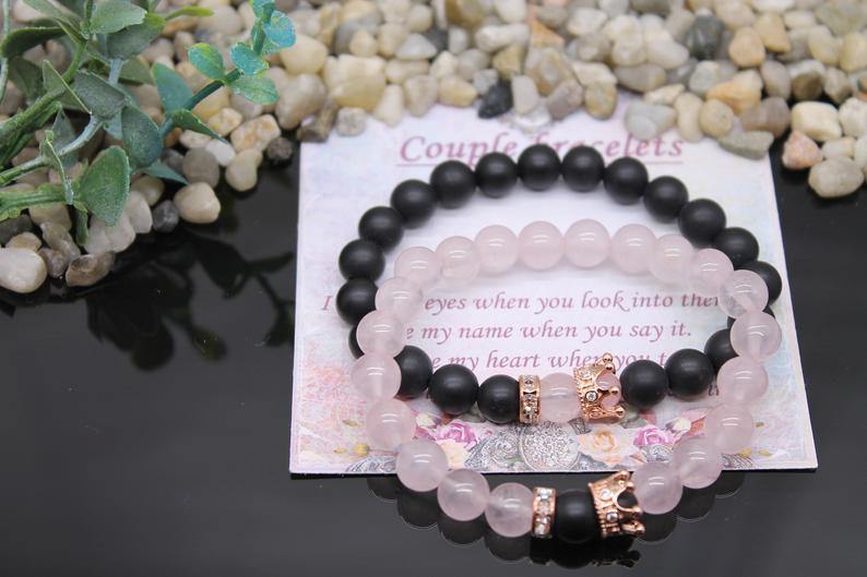 His & Hers Crown Bracelets Set - Celebrate Togetherness | Brahmatells - BrahmatellsStore