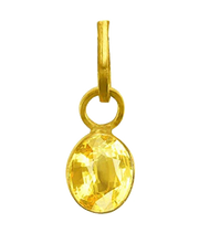 Honey Yellow Sapphire Pendant - Jupiter's Radiance | Brahmatells - BrahmatellsStore