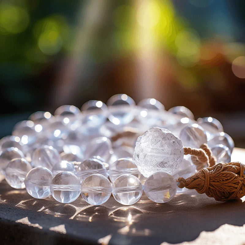 Hydro Sphatik Mala 8MM 109 Beads - Focus & Serenity Enhancer | Brahmatells - BrahmatellsStore