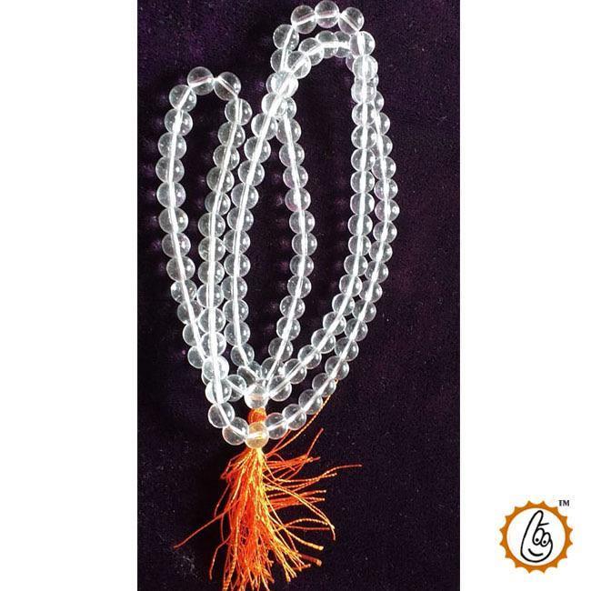 Hydro Sphatik Mala 8MM 109 Beads - Focus & Serenity Enhancer | Brahmatells - BrahmatellsStore
