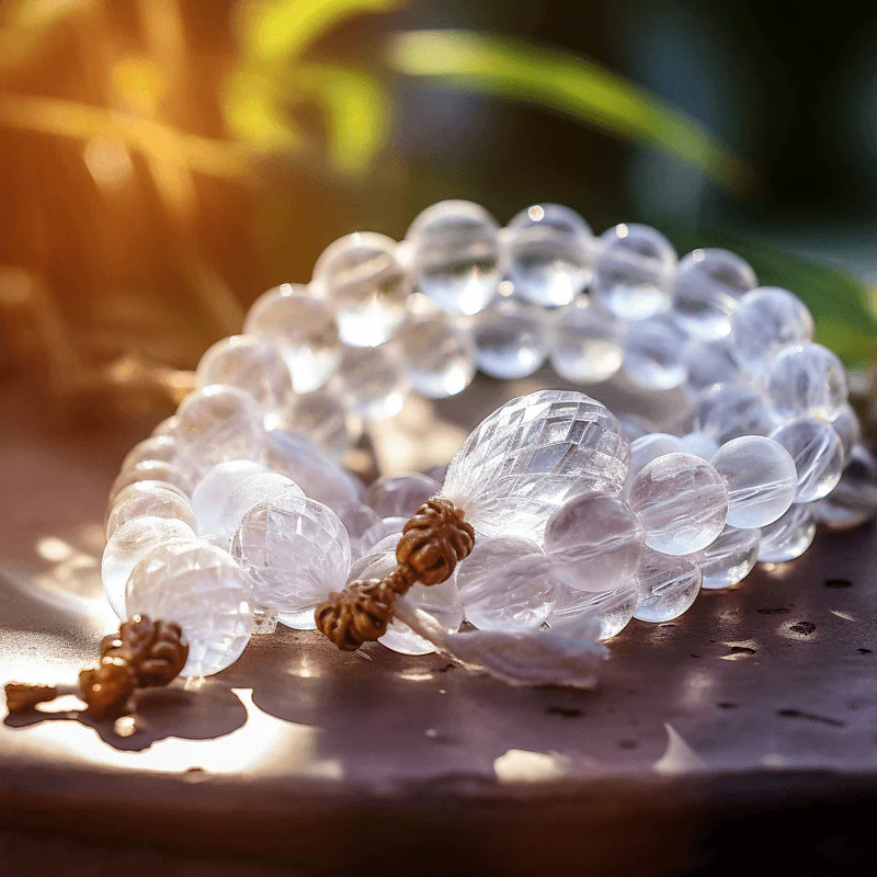 Hydro Sphatik Mala 8MM 109 Beads - Focus & Serenity Enhancer | Brahmatells - BrahmatellsStore