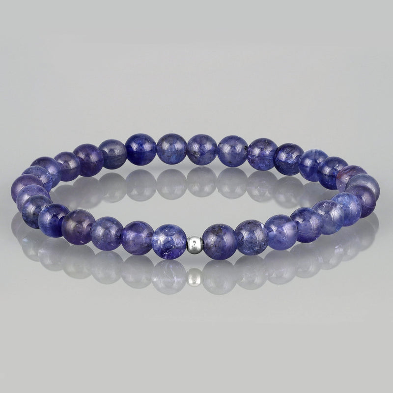 Brahmatells Tanzanite Beaded Bracelet – Natural Gemstone Elegance