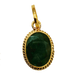 Intense Dark Green Emerald Oval Pendant - Panna's Elegance | Brahmatells - BrahmatellsStore