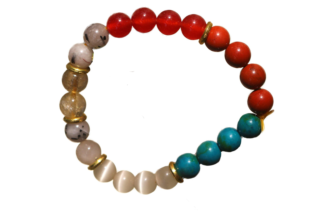 July Birthstone - Ruby Crystal Bracelet for Radiant Confidence - Brahmatells - BrahmatellsStore