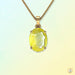 Jupiter's Blessing: Oval Yellow Sapphire Pendant | Brahmatells - BrahmatellsStore
