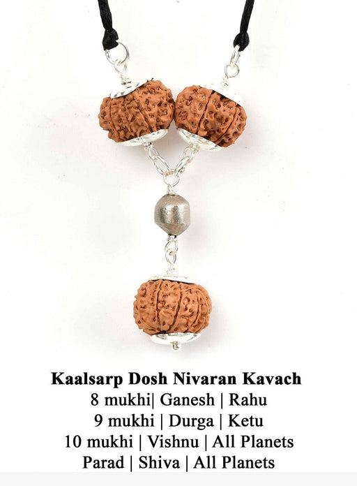 Kaalsarp Dosh Nivaran Kavach - Rudraksha for Spiritual Harmony | Brahmatells - BrahmatellsStore