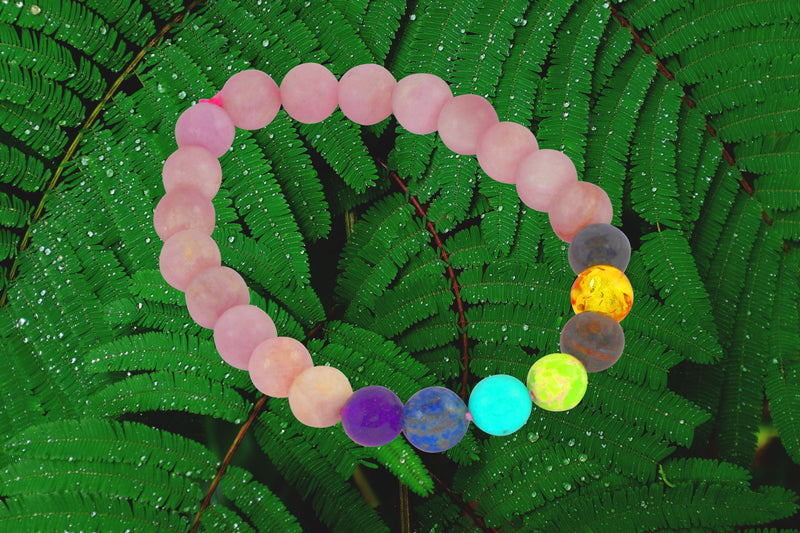 Kyanite Bracelet with 7 Chakra Stones | Brahmatells - BrahmatellsStore