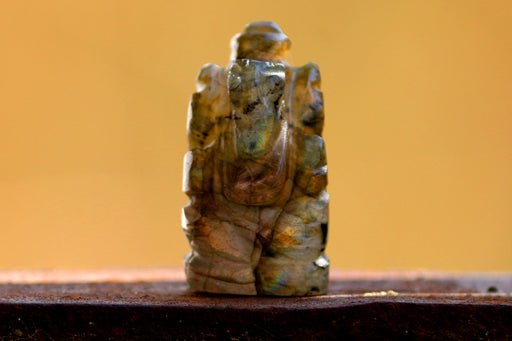 Labradorite Ganesha Idol for Spiritual Growth & Protection | Brahmatells - BrahmatellsStore