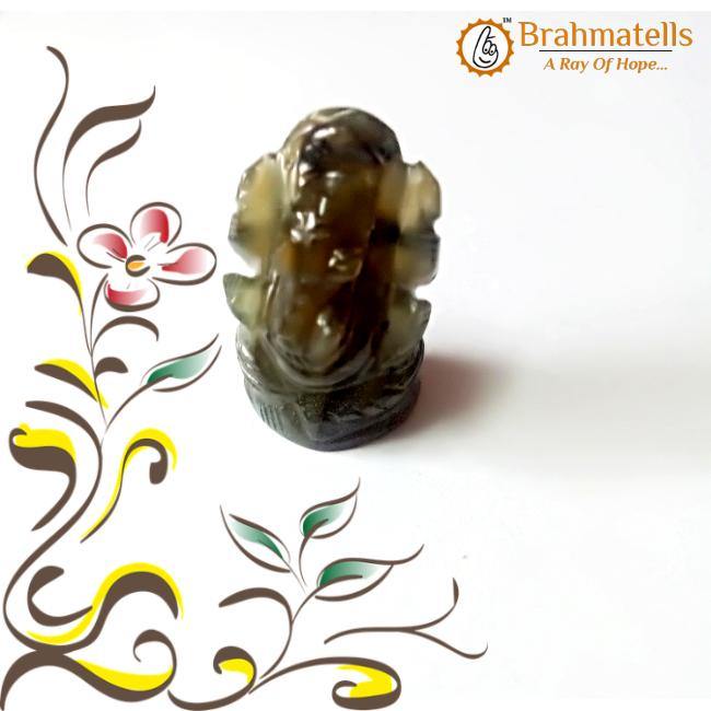 Labradorite Ganesha Idol for Spiritual Growth & Protection | Brahmatells - BrahmatellsStore