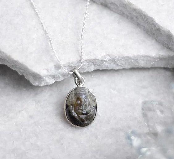 Labradorite Ganesha Pendant - Mystical Protection | Brahmatells - BrahmatellsStore