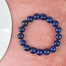 Lapis Lazuli Diamond Cut Bracelet - 8mm Beads for Reiki Healing - BrahmatellsStore