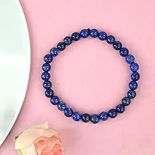 Lapis Lazuli Diamond Cut Bracelet - 8mm Beads for Reiki Healing - BrahmatellsStore