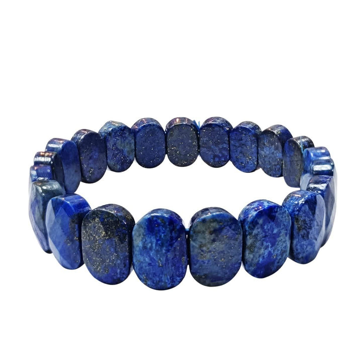 Lapis Lazuli Oval Faceted Bracelet | Brahmatells - BrahmatellsStore