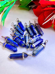 Lapis Lazuli Stone Healing Double Terminated Point Pendant - BrahmatellsStore