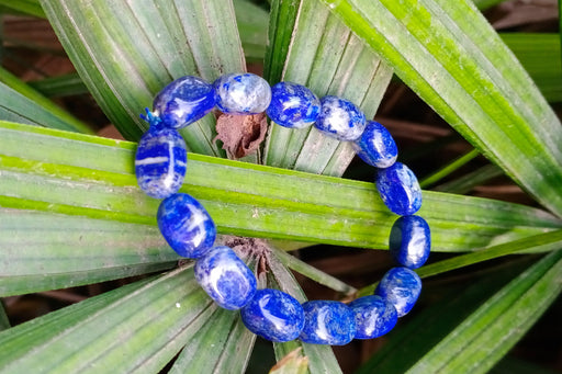 Lapis Lazuli Tumble Bracelet for Cosmic Protection | Brahmatells - BrahmatellsStore