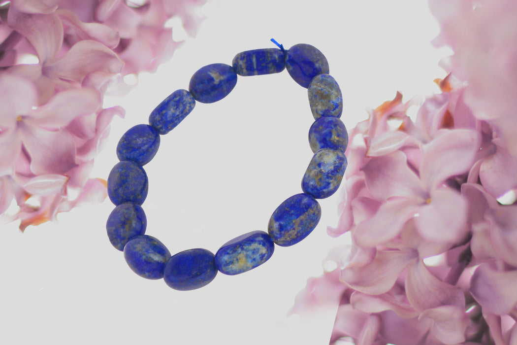 Lapis Lazuli Tumble Bracelet for Cosmic Protection | Brahmatells - BrahmatellsStore