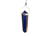 Lapiz Lazuli Double Side Pendant Dark Blue - BrahmatellsStore