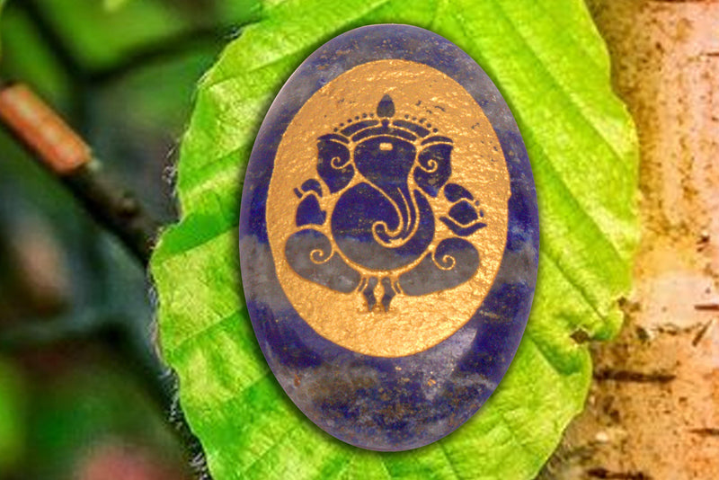 Lapiz lazuli Energized Crystal Ganpati - BrahmatellsStore