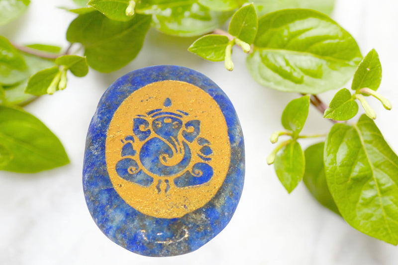 Lapiz lazuli Energized Crystal Ganpati - BrahmatellsStore